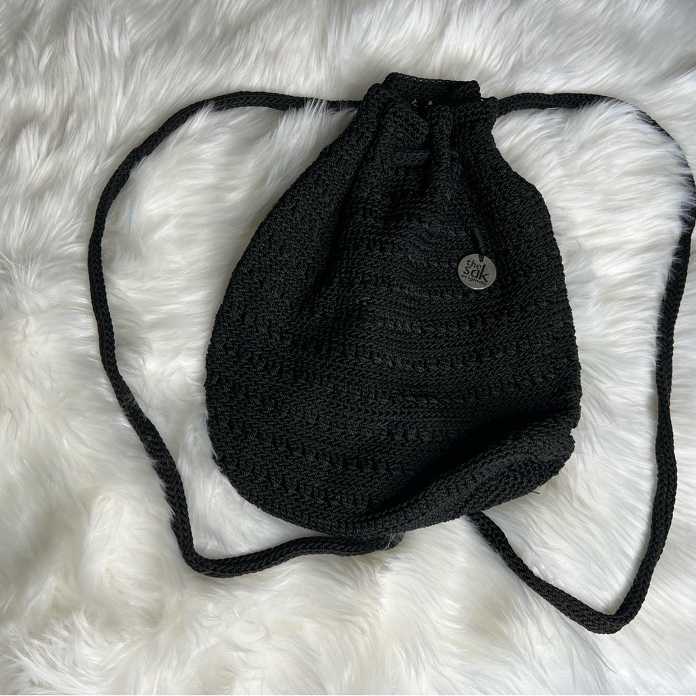 The Sak Knit Black Mini Backpack